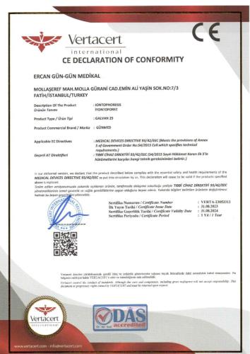 Gün Medikal Yeni CE belgesi